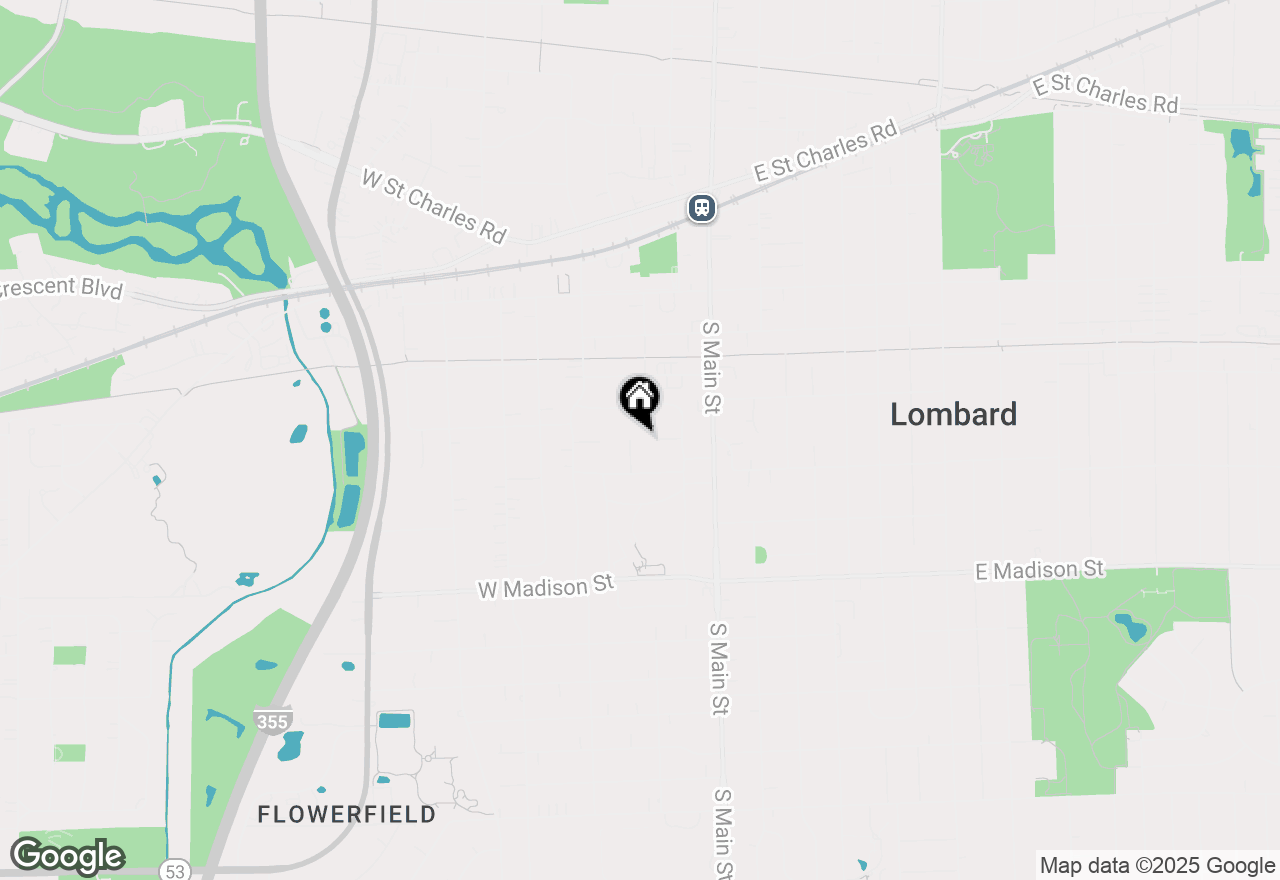 Map of 6 Lincoln Court, Lombard, IL 60148