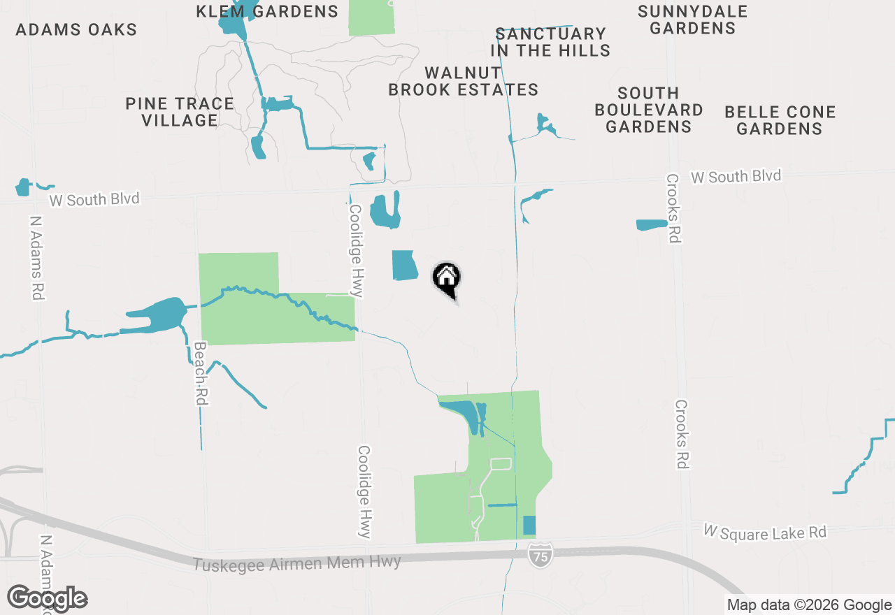 Map of 1651 Redbud Drive, Troy, MI 48098