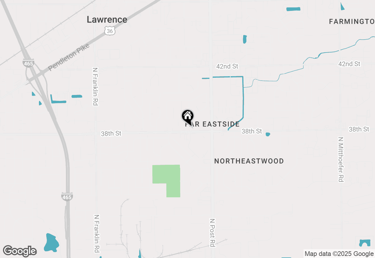 Map of 3805 Biscayne Road, Indianapolis, IN 46226