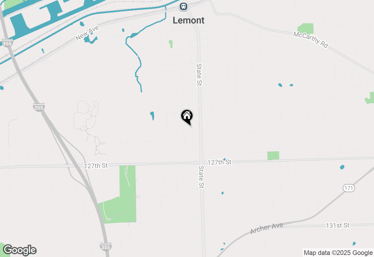 Map of 1115 Warner Avenue, Lemont, IL 60439