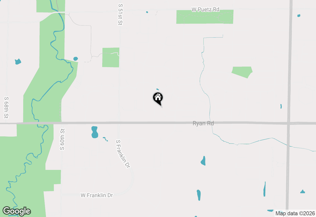 Map of 9370 S 46th St, Franklin, WI 53132