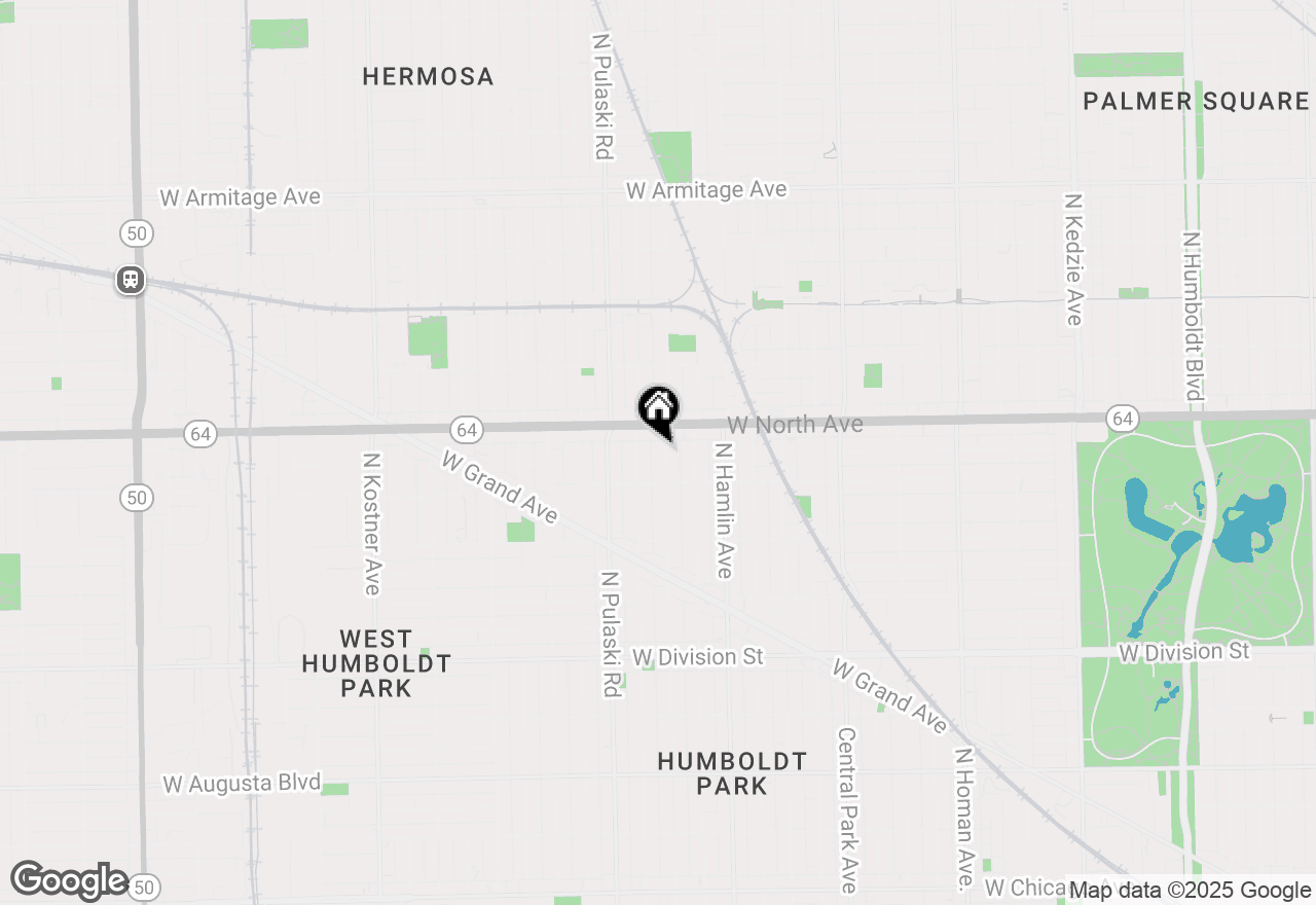 Map of 1530 N Springfield Avenue, Chicago, IL 60651