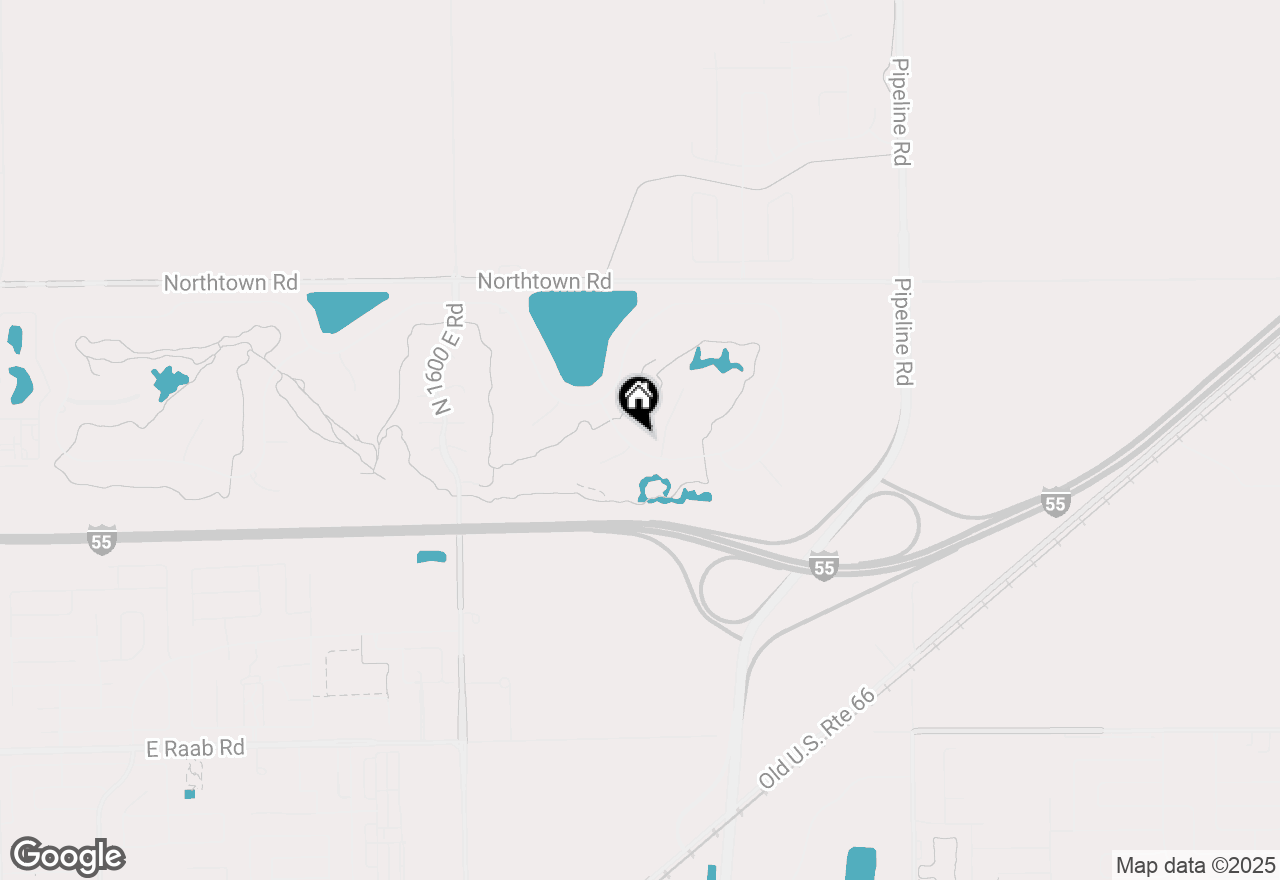 Map of 1412 B Tamarack Cc Trail, Normal, IL 61761