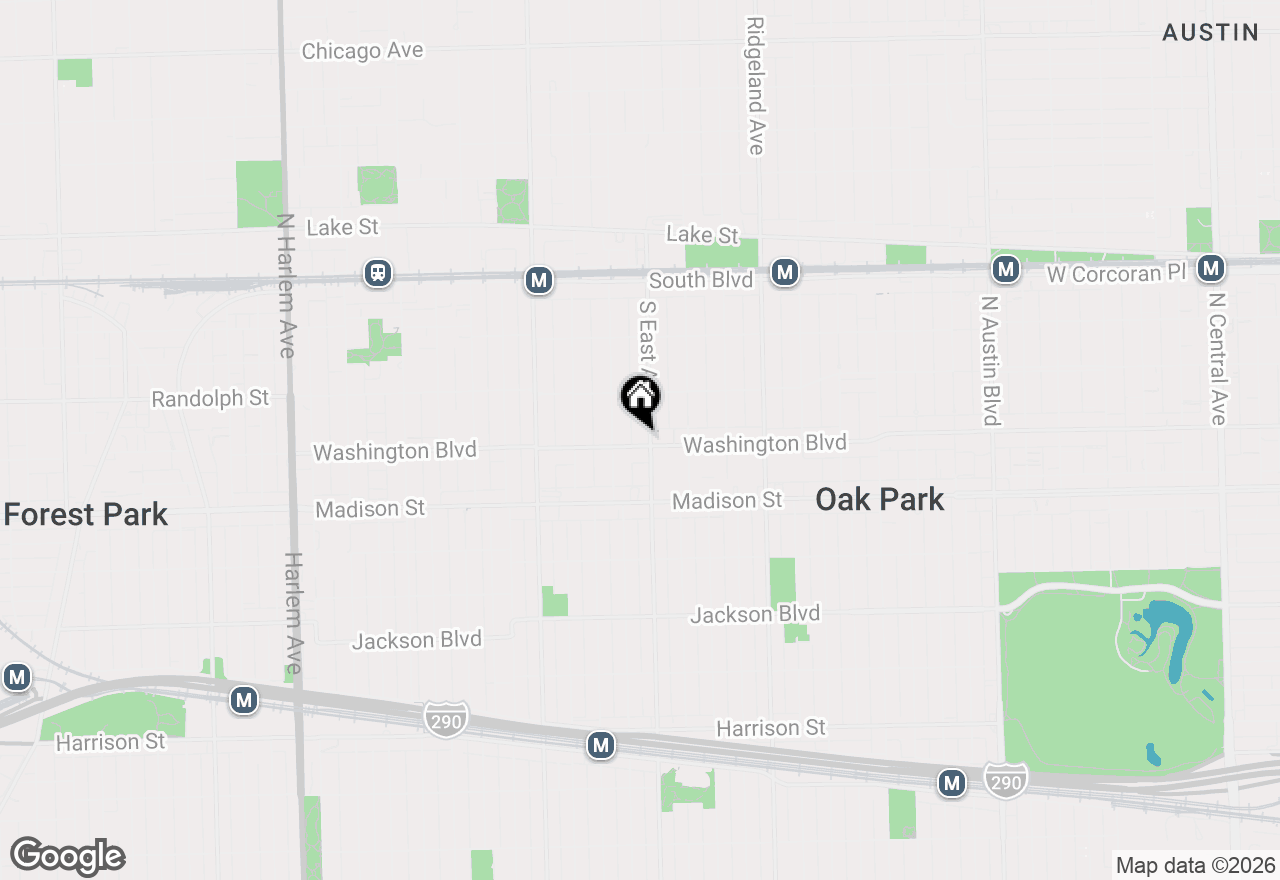 Map of 333 S East Avenue #405, Oak Park, IL 60302