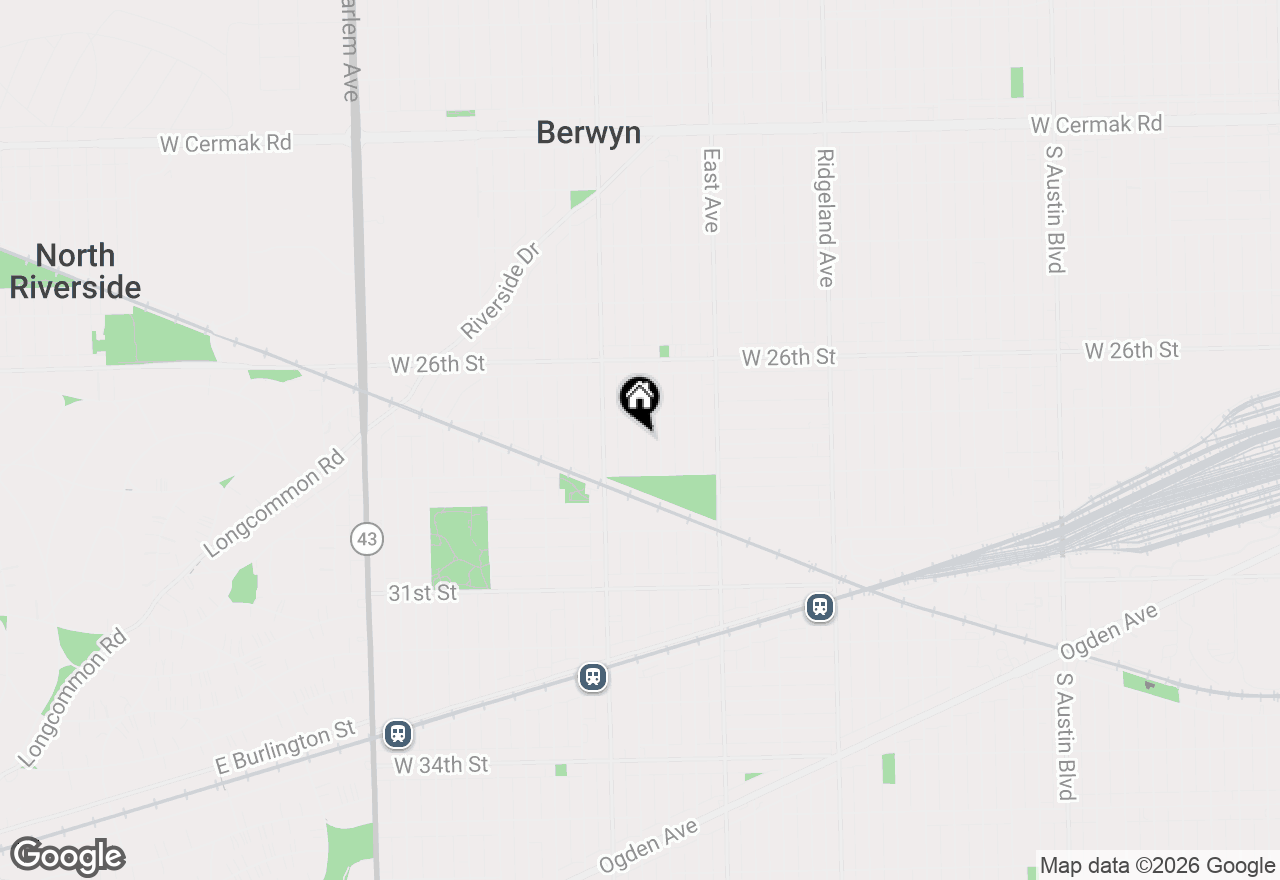 Map of 2719 Euclid Avenue, Berwyn, IL 60402