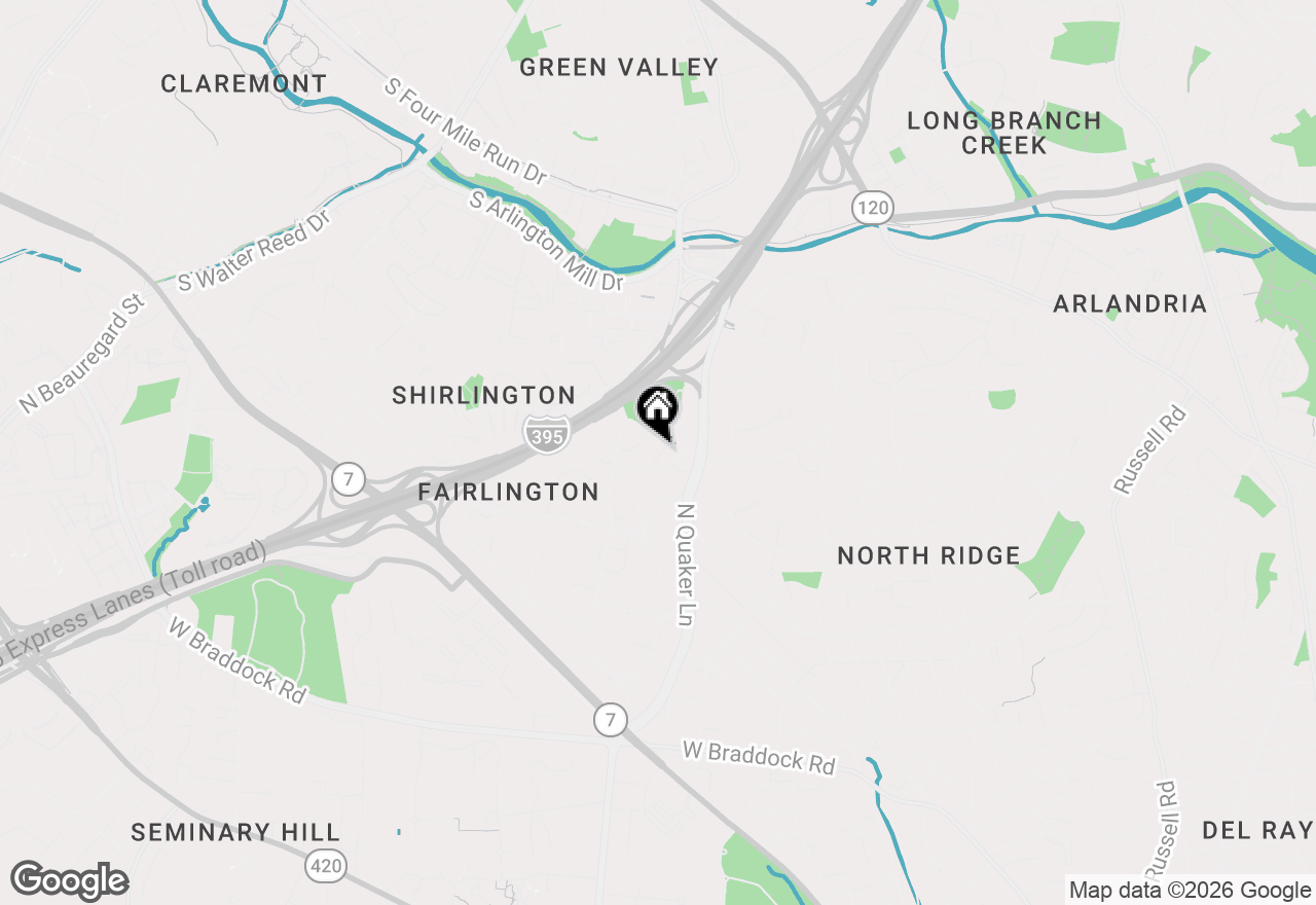 Map of 4225 32nd Road S, Arlington, VA 22206