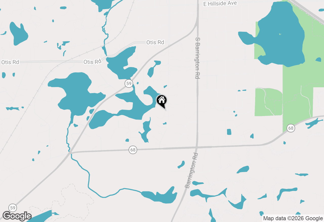 Map of 74 Dundee Lane, Barrington Hills, IL 60010