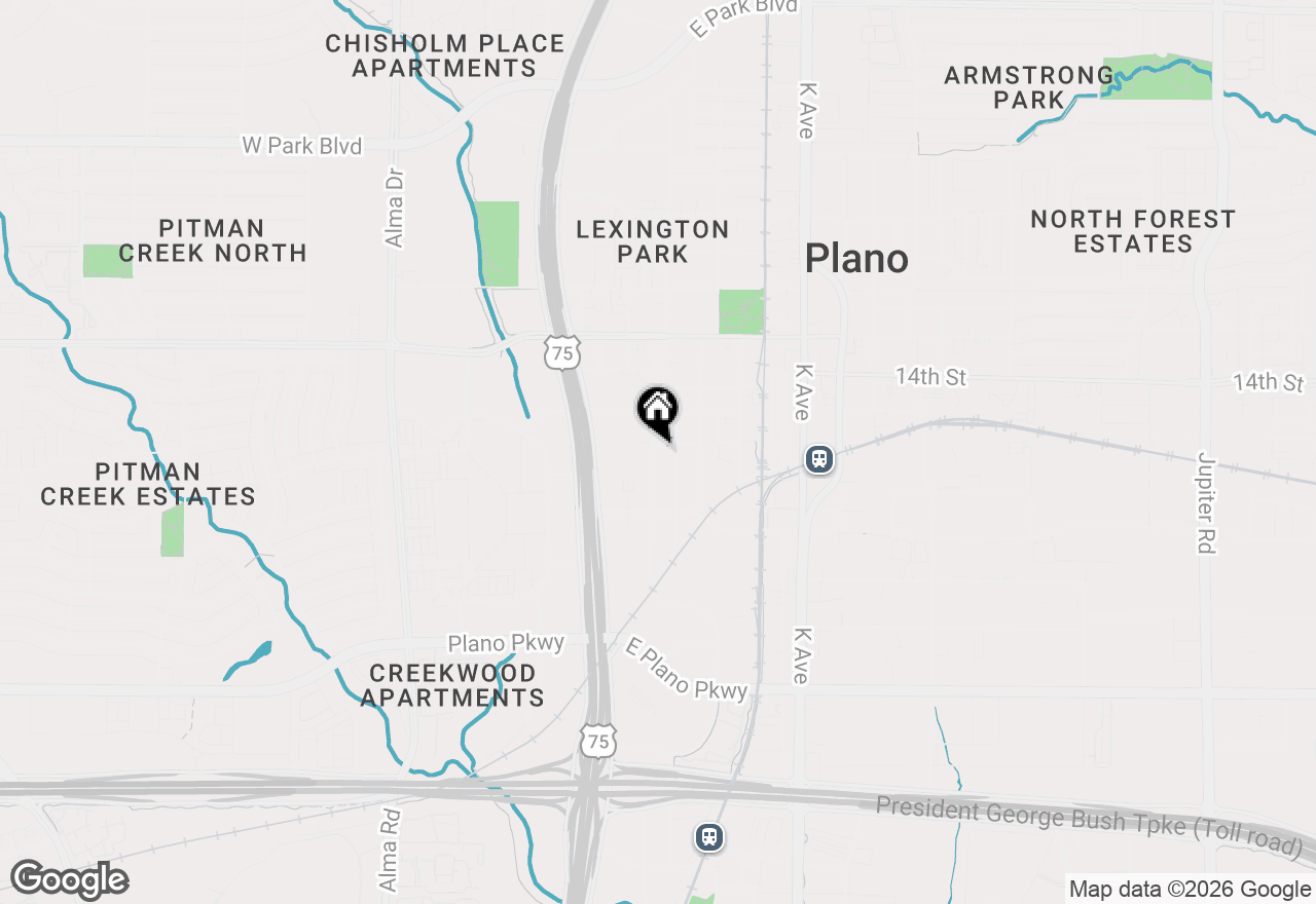 Map of 1124 F Avenue, Plano, TX 75074