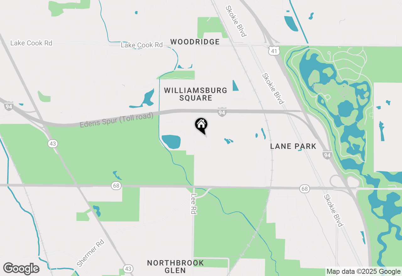 Map of 535 Fairway Lane, Northbrook, IL 60062