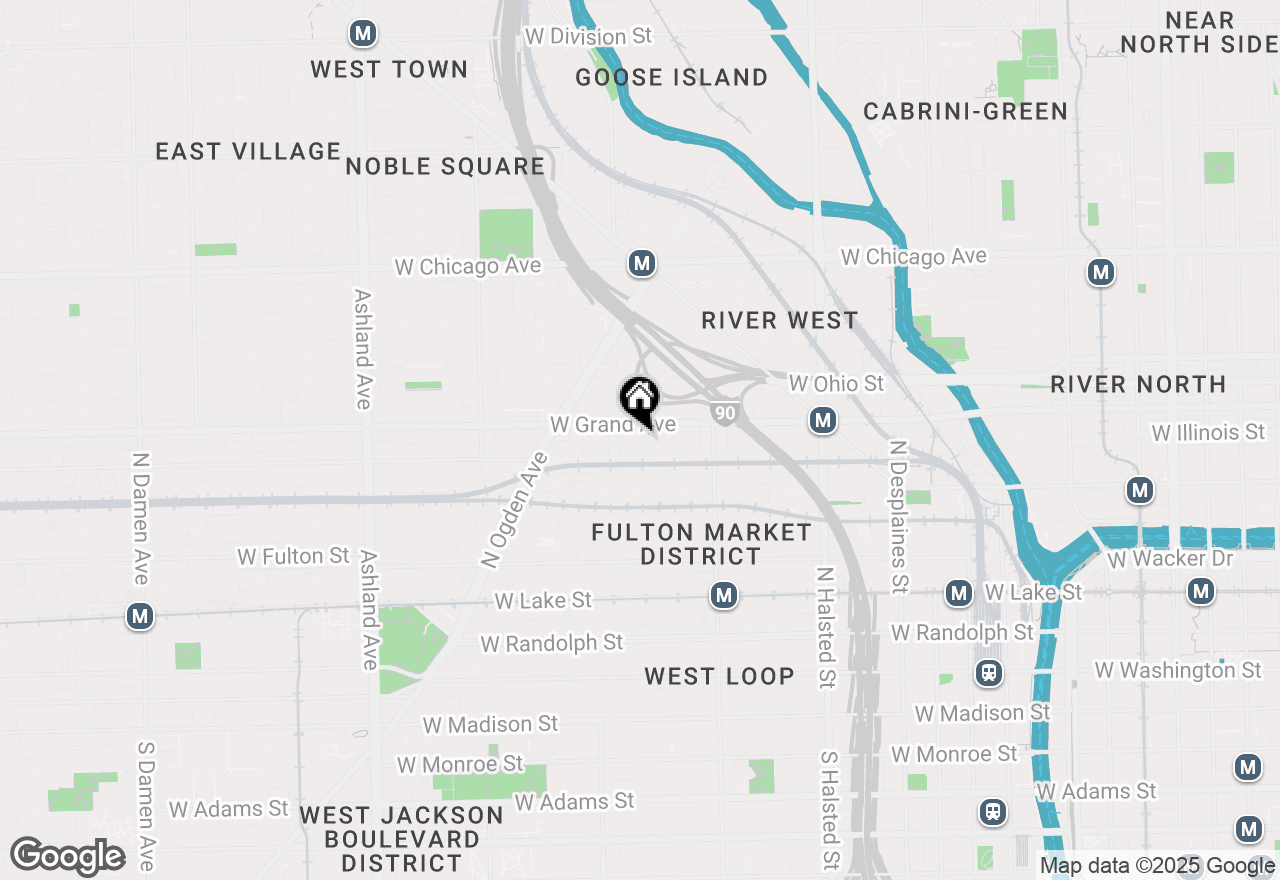 Map of 453 N May Street #GS, Chicago, IL 60642
