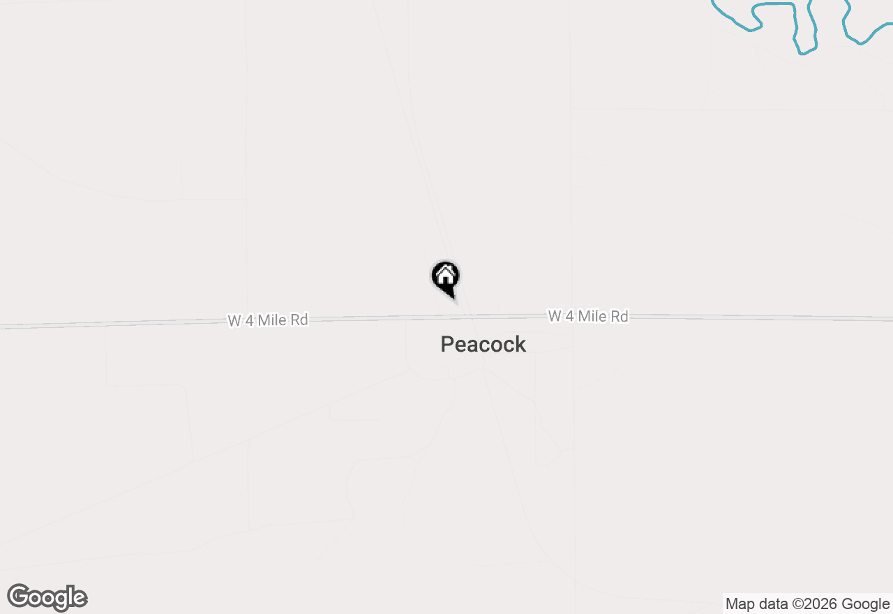 Map of 4364 W 4 Mile Road, Irons, MI 49644