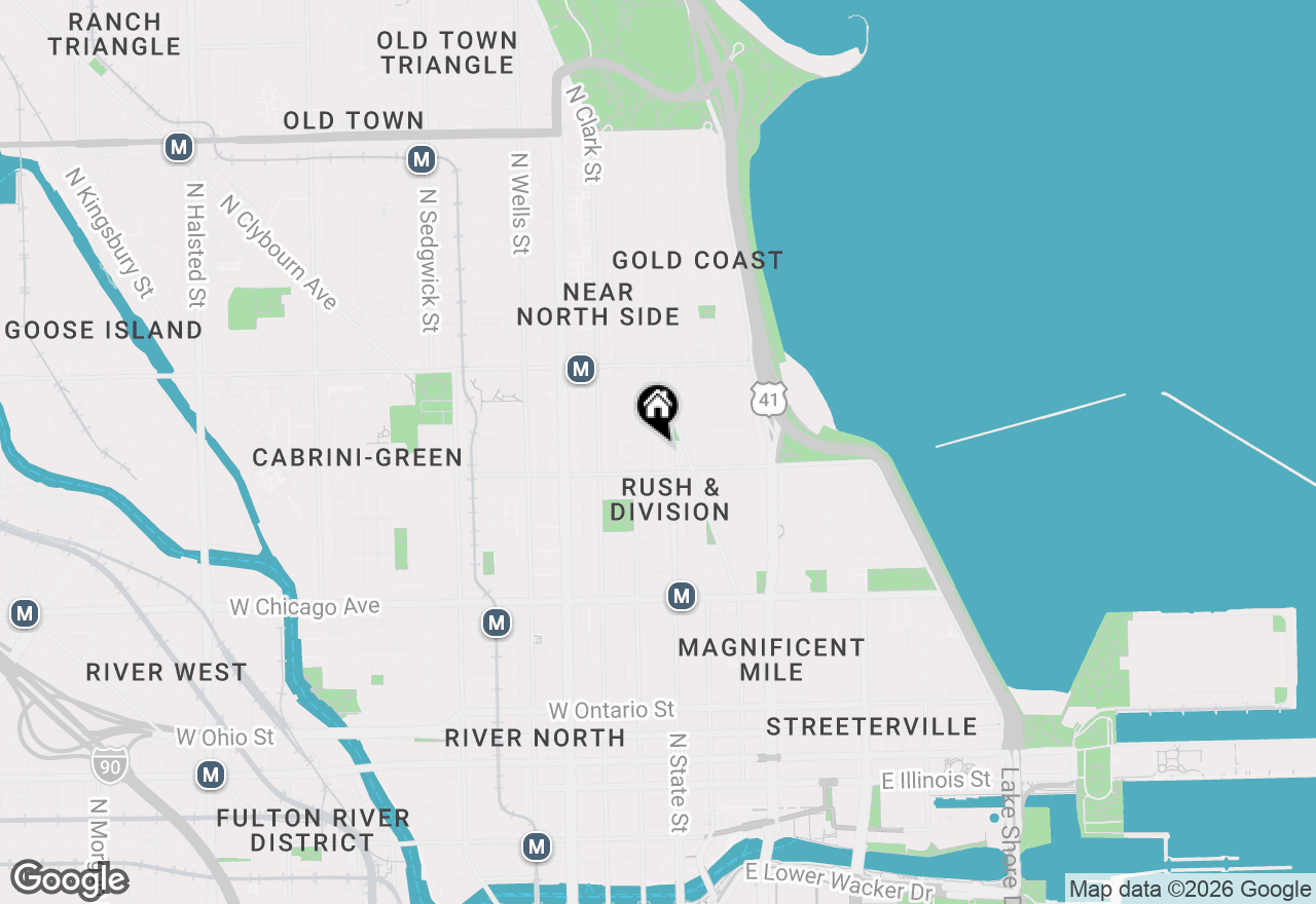 Map of 1030 N State Street #34B, Chicago, IL 60610