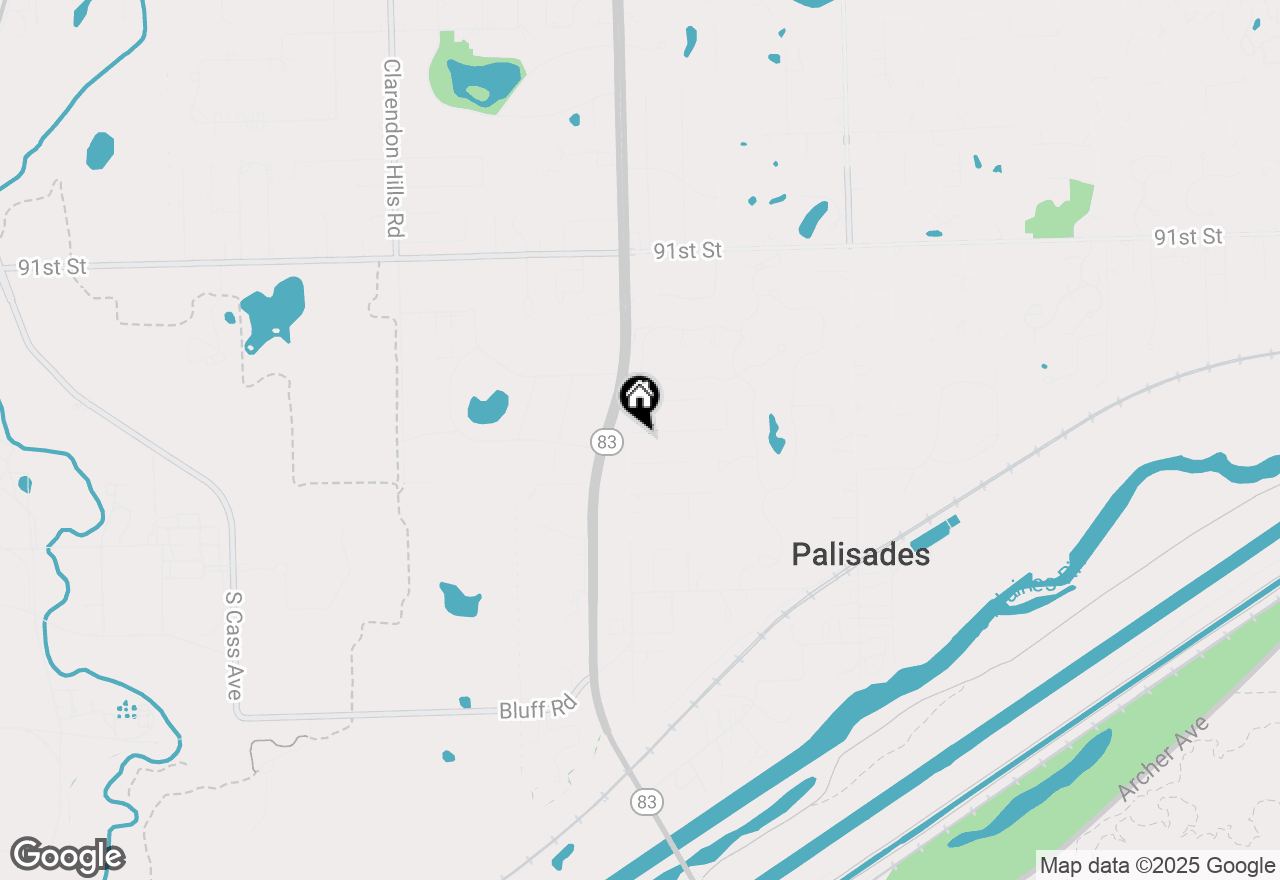 Map of (Address confidential), Burr Ridge, Illinois 60527