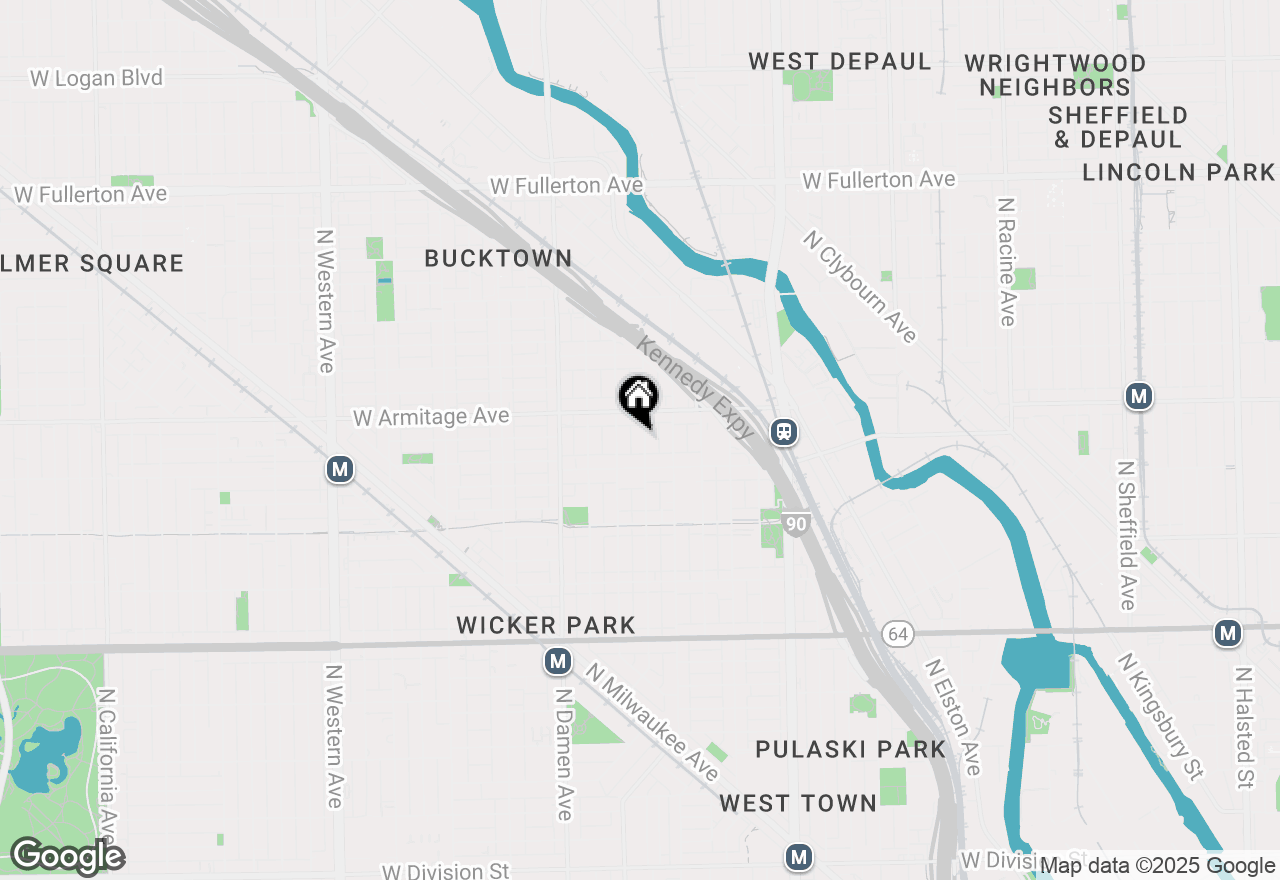 Map of 1930 N Honore Street #CH, Chicago, IL 60622