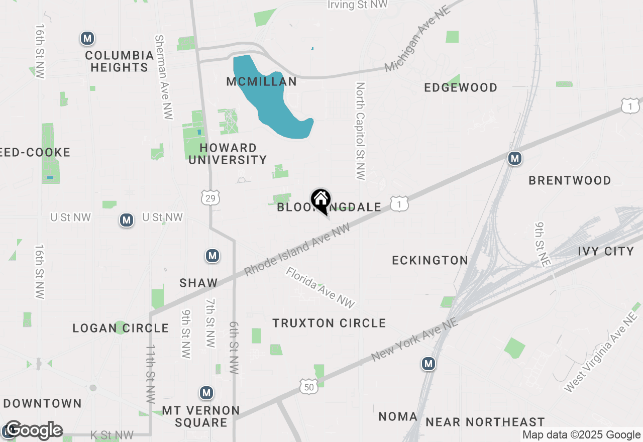 Map of 1938 1st Street Nw, Washington, DC 20001