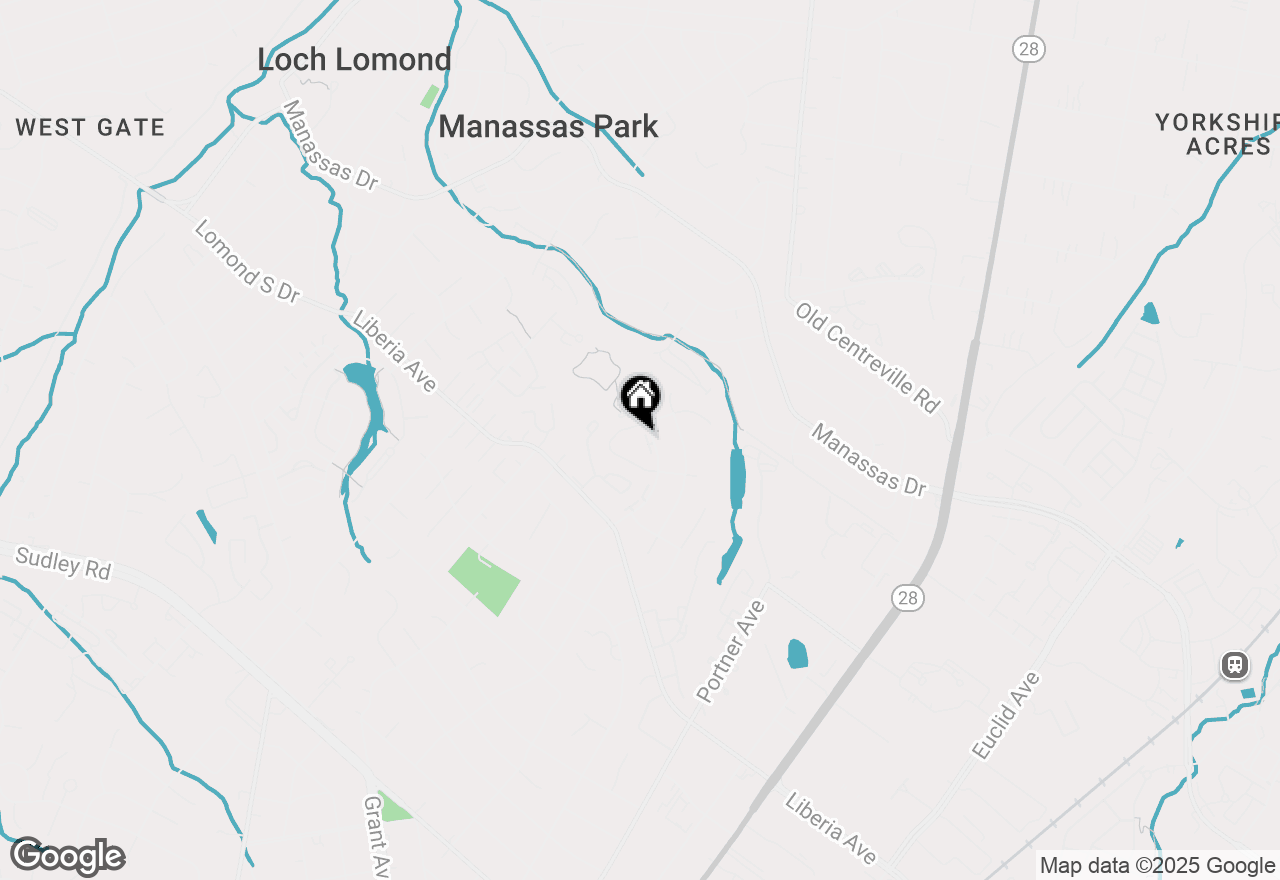 Map of 8482 Kirby Street, Manassas, VA 20110