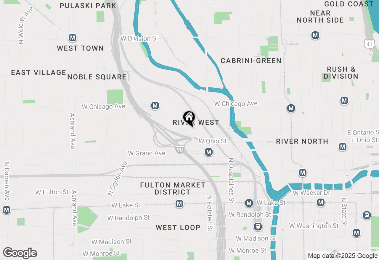 Map of 904 W Erie Street #3R, Chicago, IL 60642