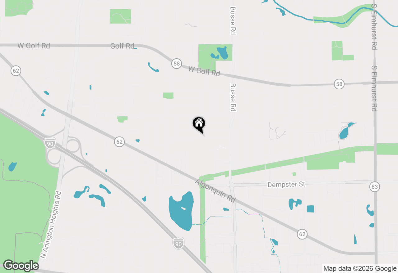 Map of 1802 W Pheasant Trail, Mount Prospect, IL 60056