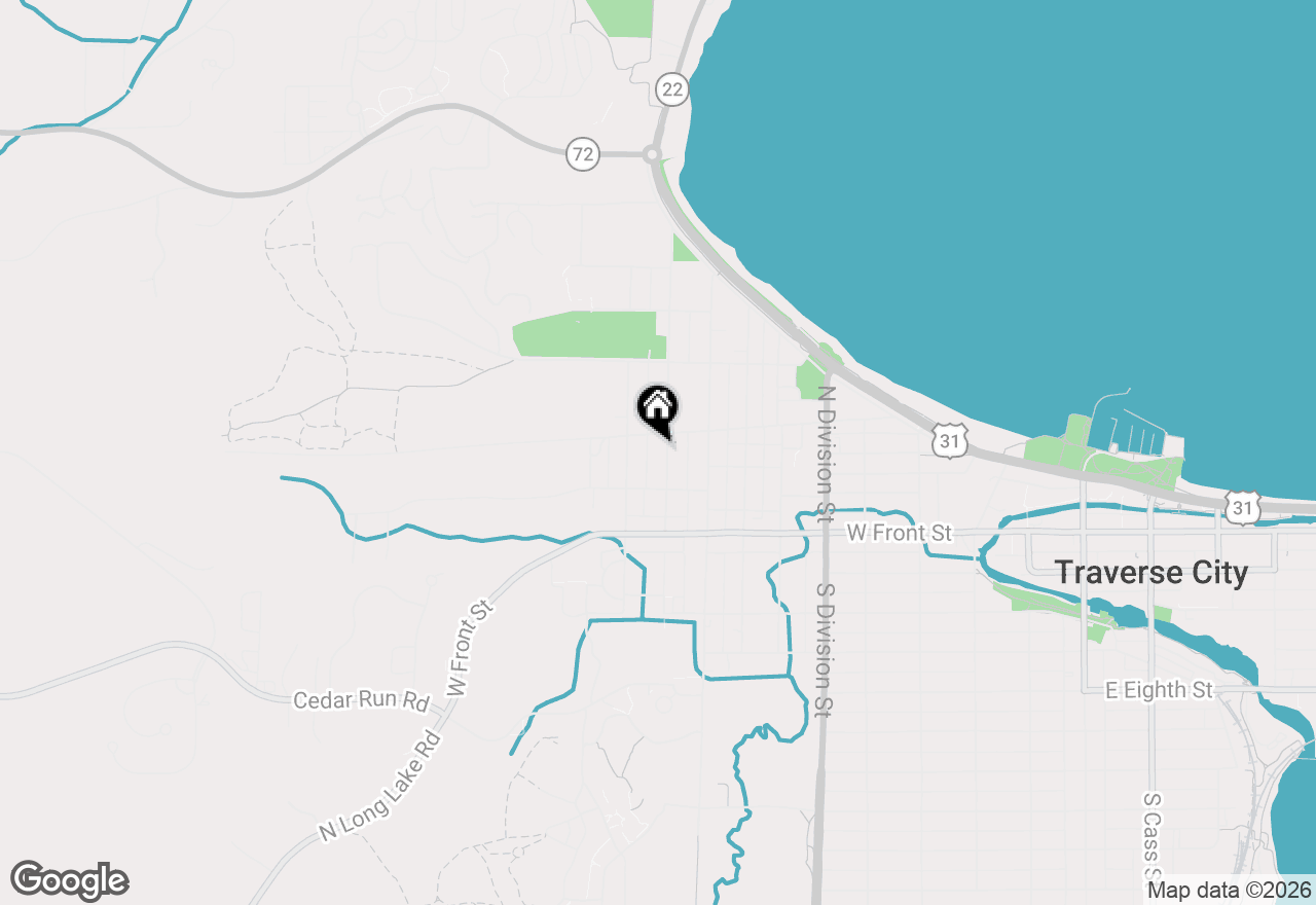 Map of 227 Monroe Street, Traverse City, MI 49684