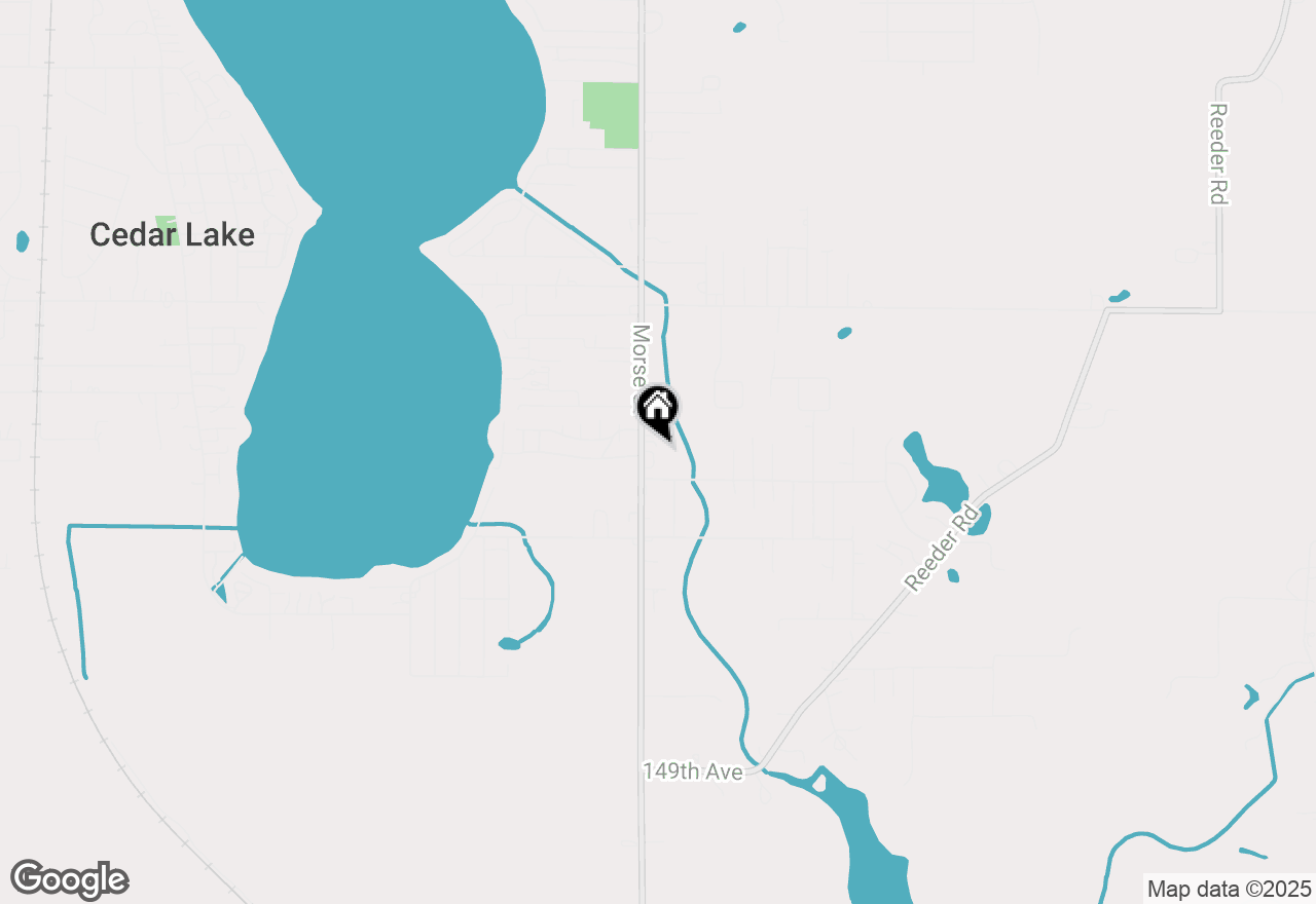 Map of 14335 Morse Street, Cedar Lake, IN 46303