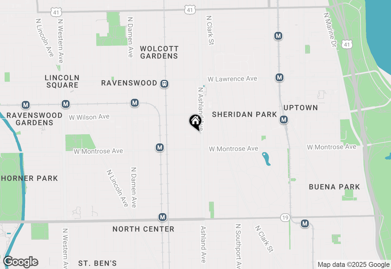 Map of 1623 W Sunnyside Avenue #2, Chicago, IL 60640