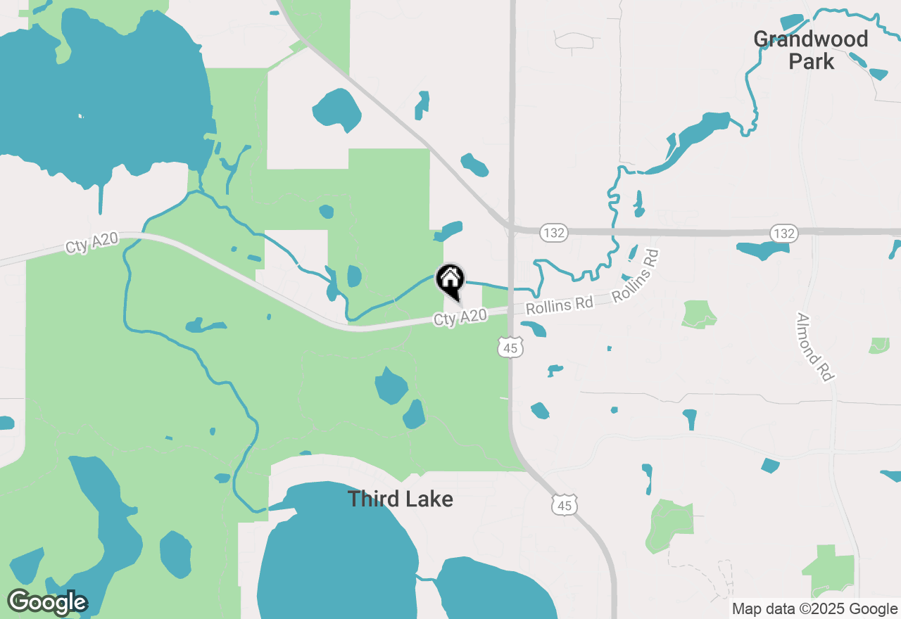 Map of 19166 W Rollins Road, Lake Villa, IL 60046