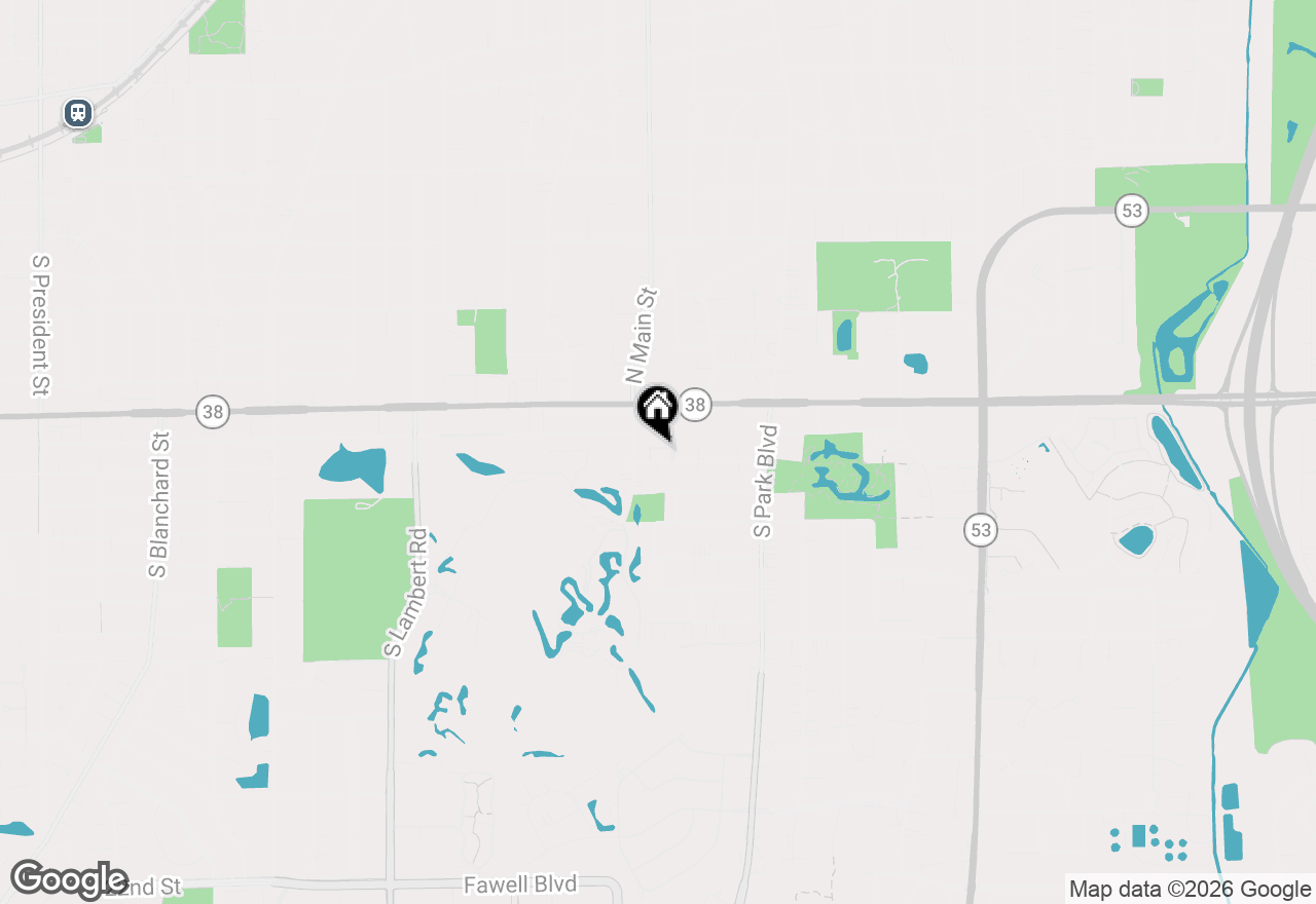 Map of 528 Pershing Avenue #E, Glen Ellyn, IL 60137