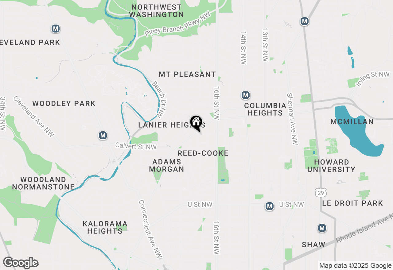 Map of 2550 17th Street Nw #509, Washington, DC 20009