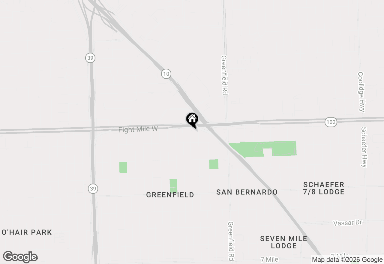 Map of 20574 Rutherford Street, Detroit, MI 48235