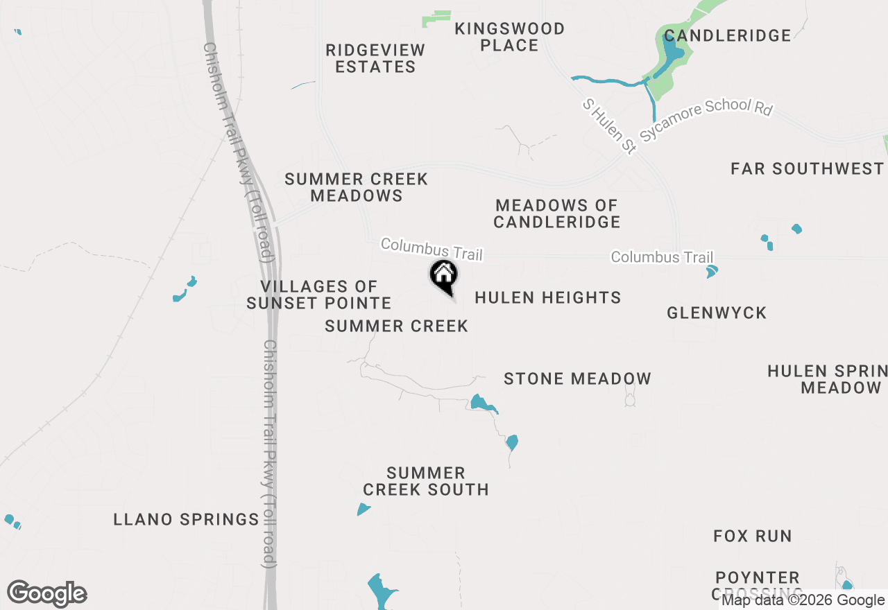 Map of 8009 Misty Trail, Fort Worth, TX 76123
