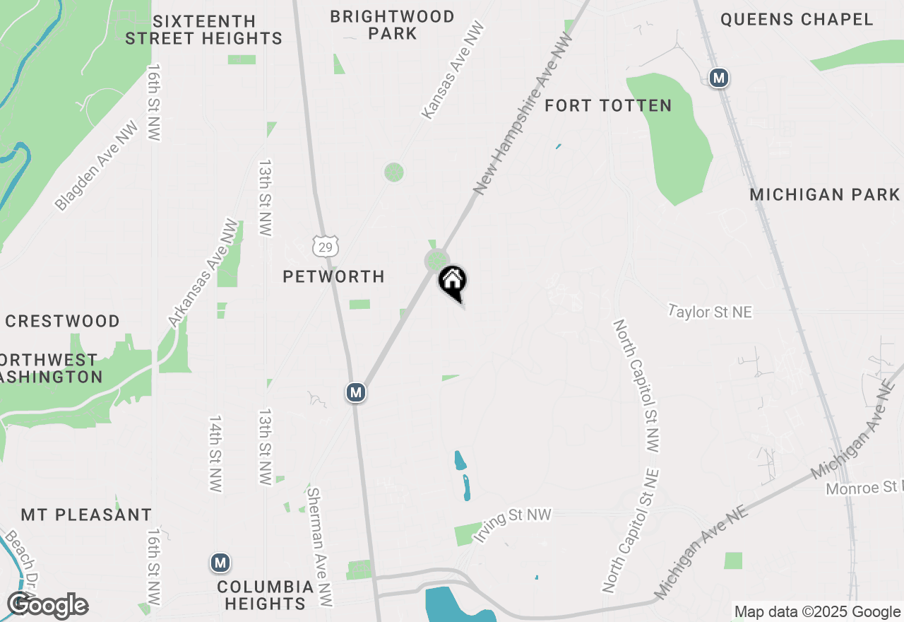 Map of 424 Taylor Street Nw #1, Washington, DC 20011