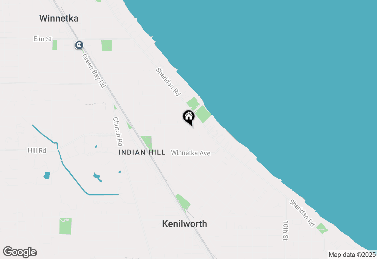 Map of 318 Sunset Road, Winnetka, IL 60093