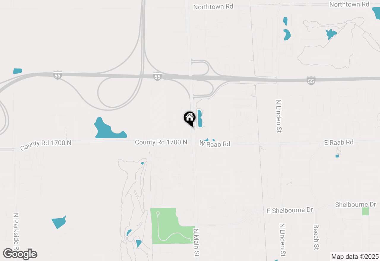 Map of 1700 Fredrick Lane, Normal, IL 61761