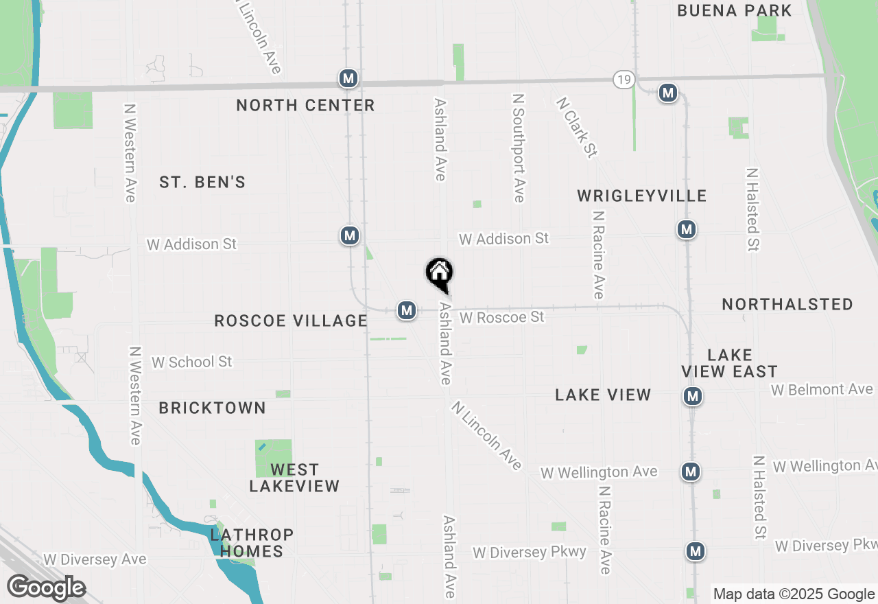 Map of 3426 N Ashland Avenue #4S, Chicago, IL 60657
