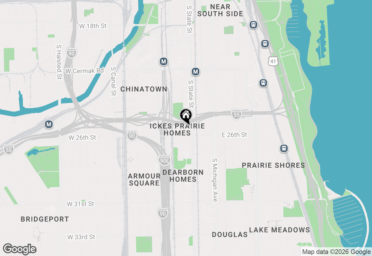 Map of 2545 S Dearborn Street #329, Chicago, IL 60616