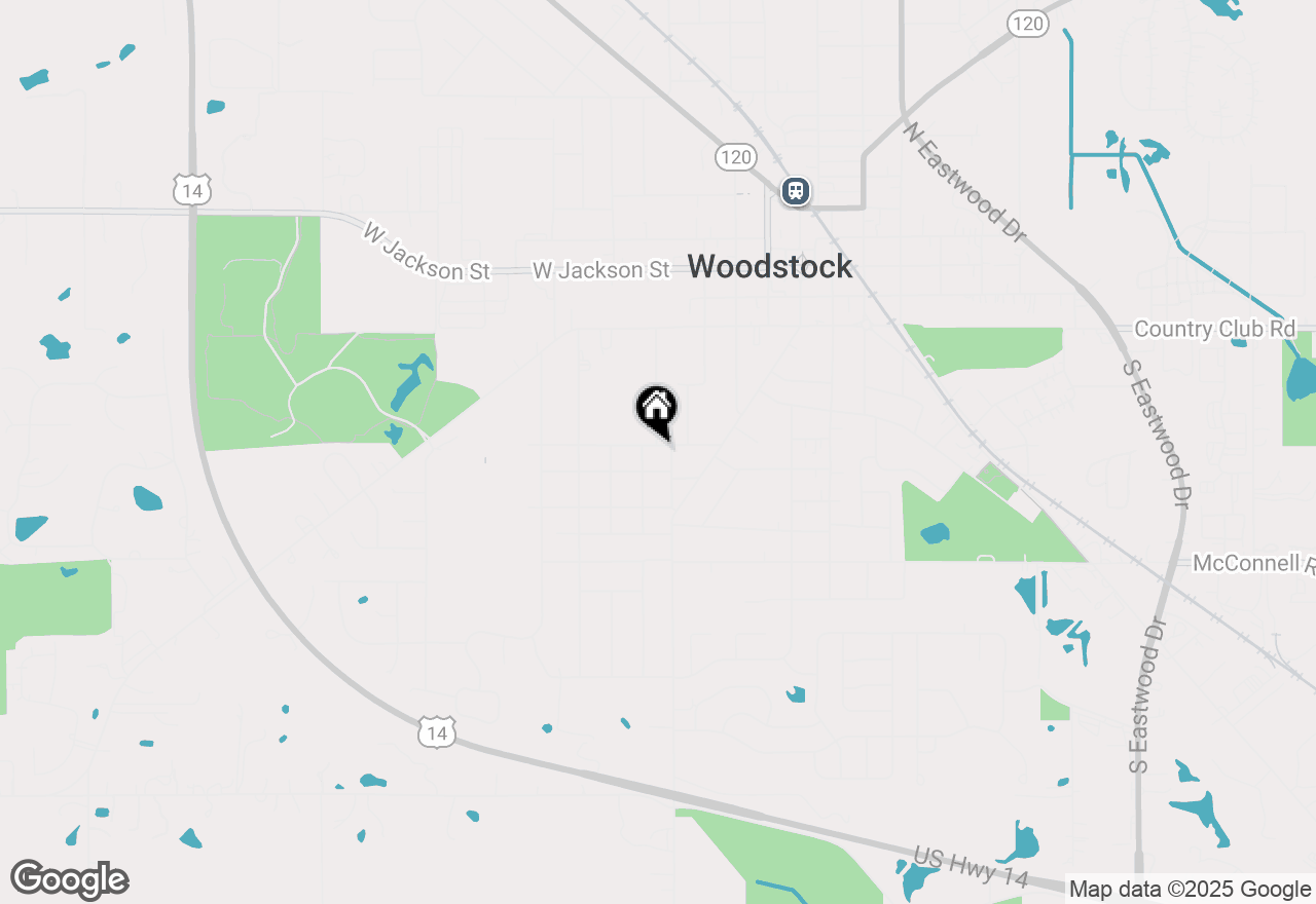 Map of 315 Forrest Avenue, Woodstock, IL 60098