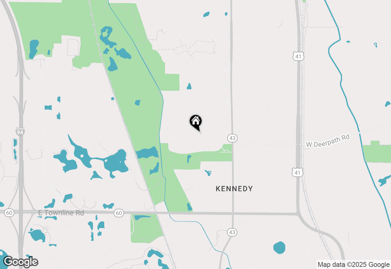 Map of 1222 W Deerpath Road, Lake Forest, IL 60045