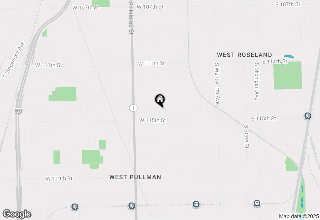 Map of 11414 S Wallace Street, Chicago, IL 60628