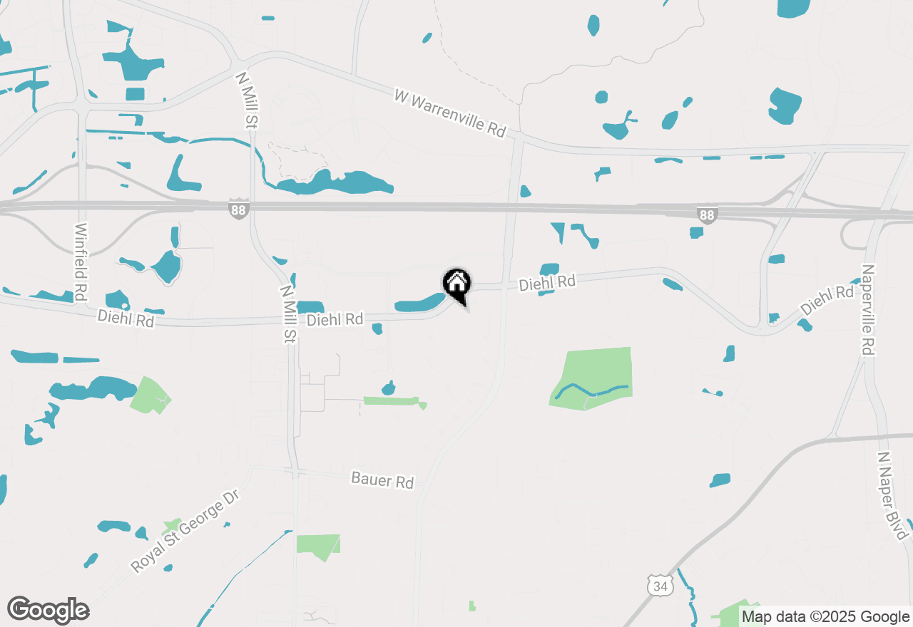 Map of 217 Cortez Court, Naperville, IL 60563