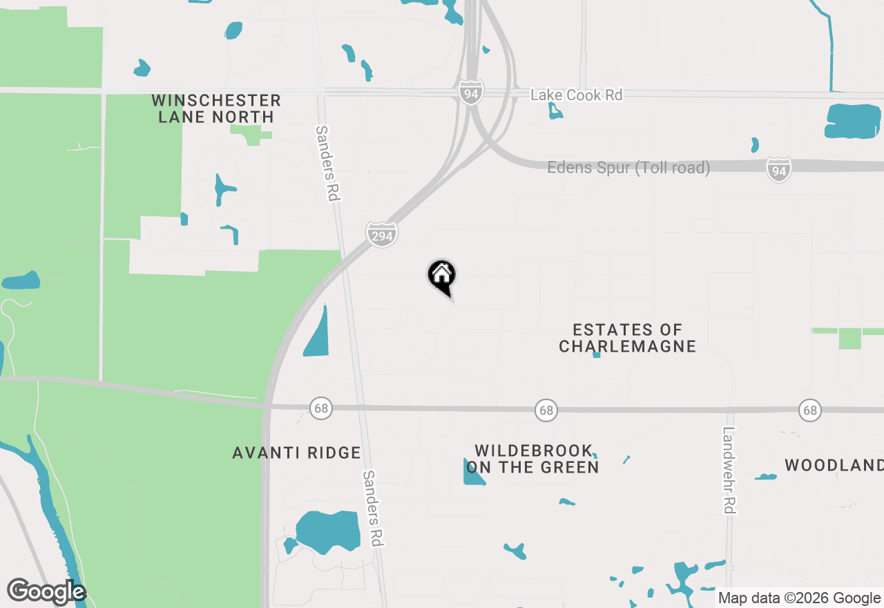 Map of 3906 Bordeaux Court, Northbrook, IL 60062