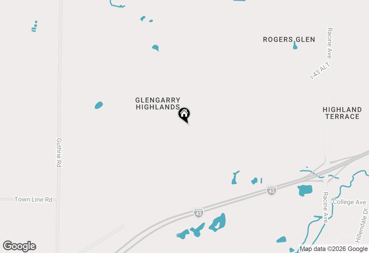 Map of 5845 S Oxford Ln, New Berlin, WI 53146
