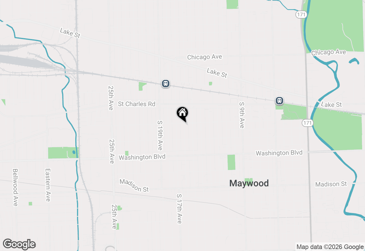 Map of 204 S 16th Avenue, Maywood, IL 60153