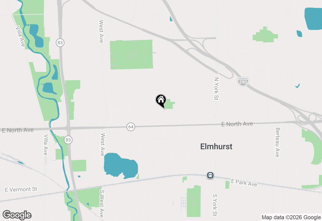 Map of 300 W Grantley Avenue, Elmhurst, IL 60126