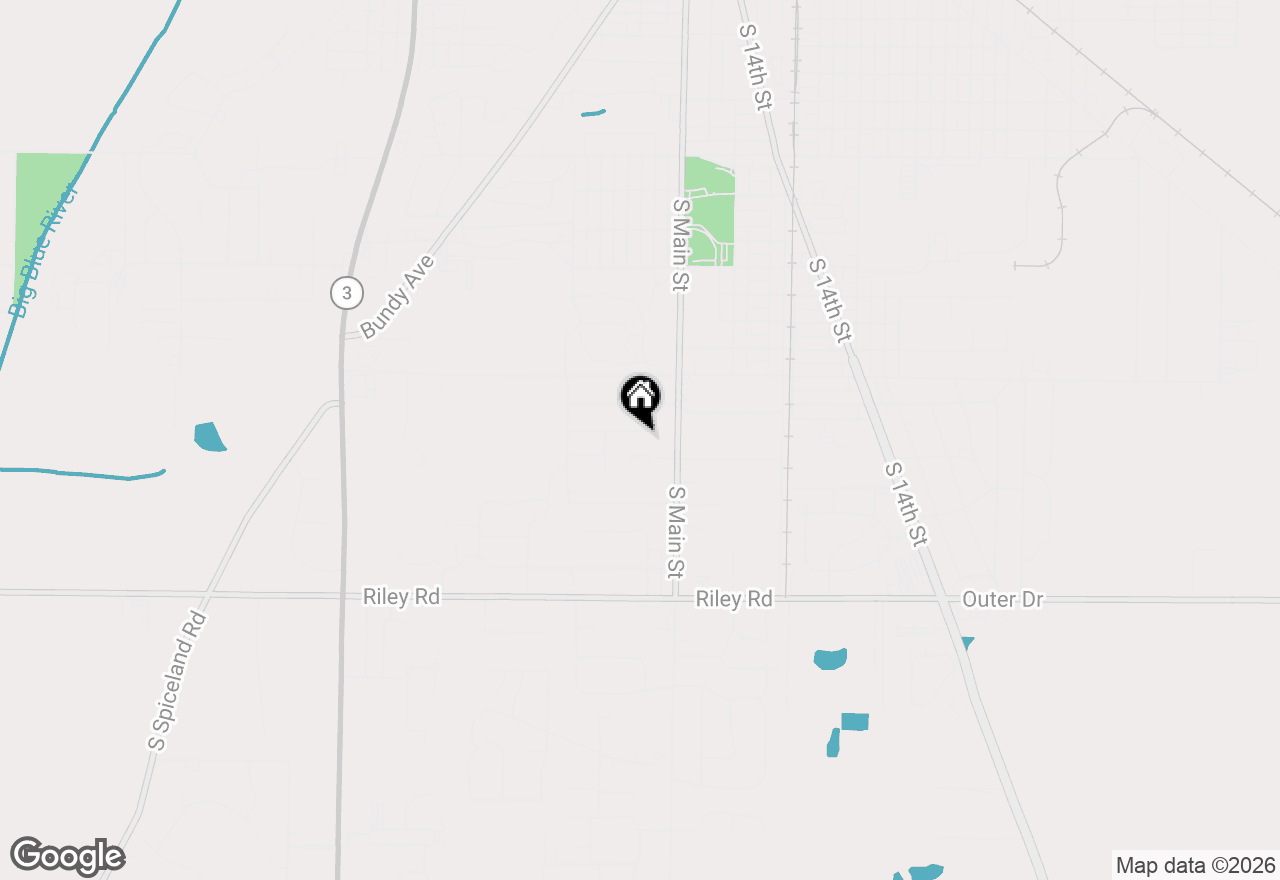 Map of 1109 Mccormack Drive, New Castle, IN 47362