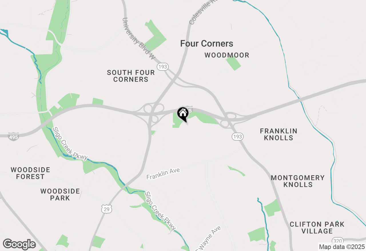 Map of 9707 Fairway Avenue, Silver Spring, MD 20901