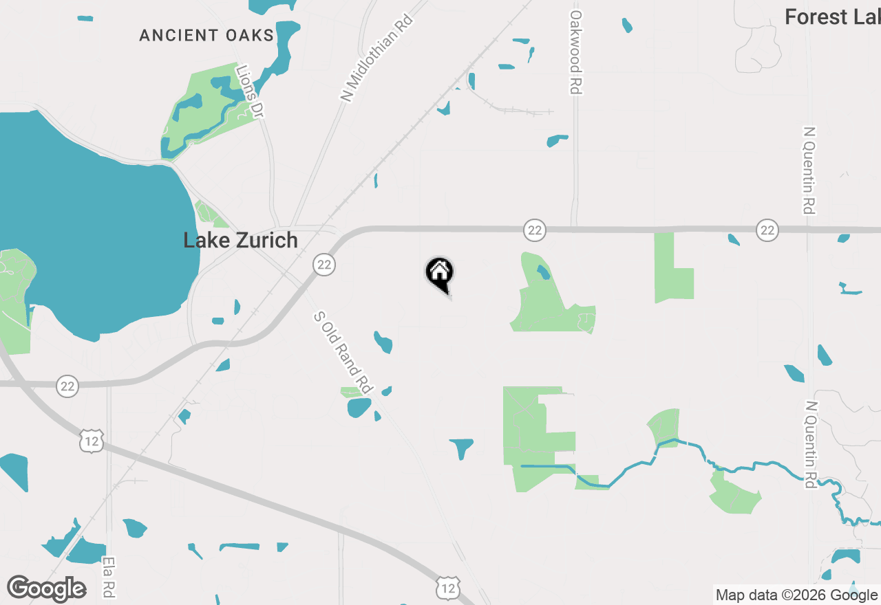 Map of 485 Andrew Lane, Lake Zurich, IL 60047