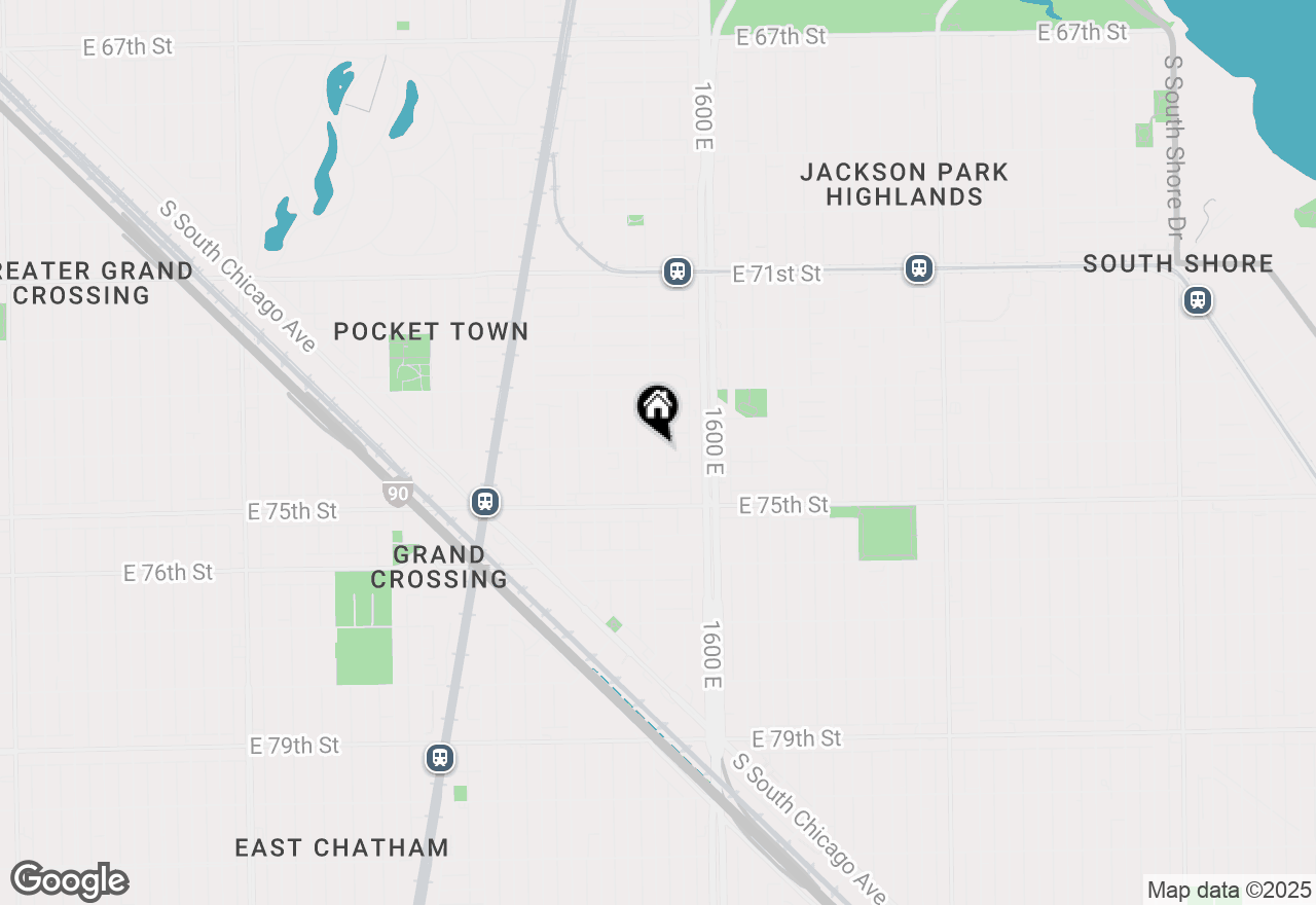 Map of 7401 S Blackstone Avenue, Chicago, IL 60619