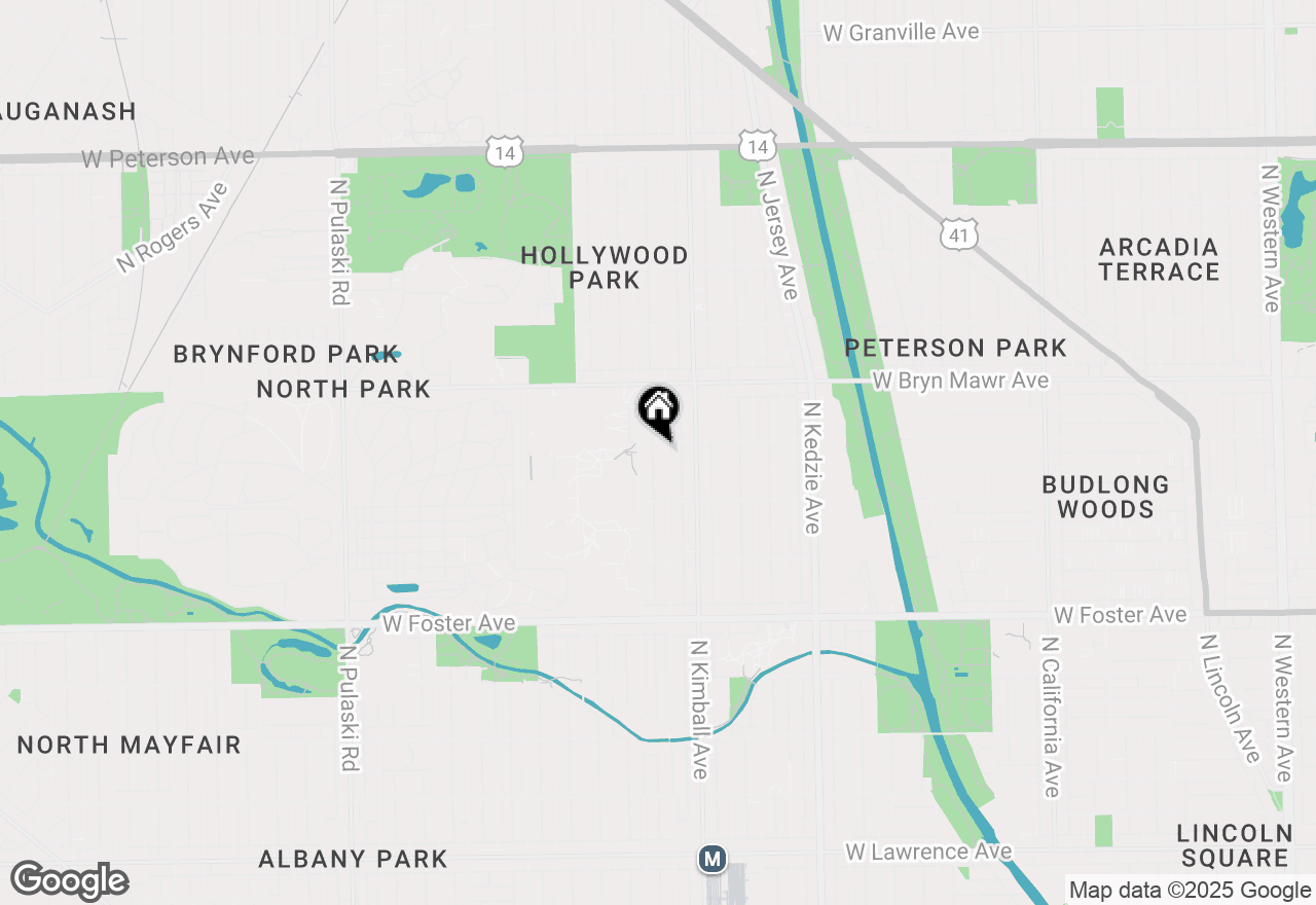 Map of (Address confidential), Chicago, Illinois 60625