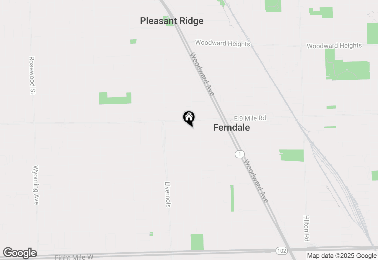 Map of 421 W Troy Street #A, Ferndale, MI 48220