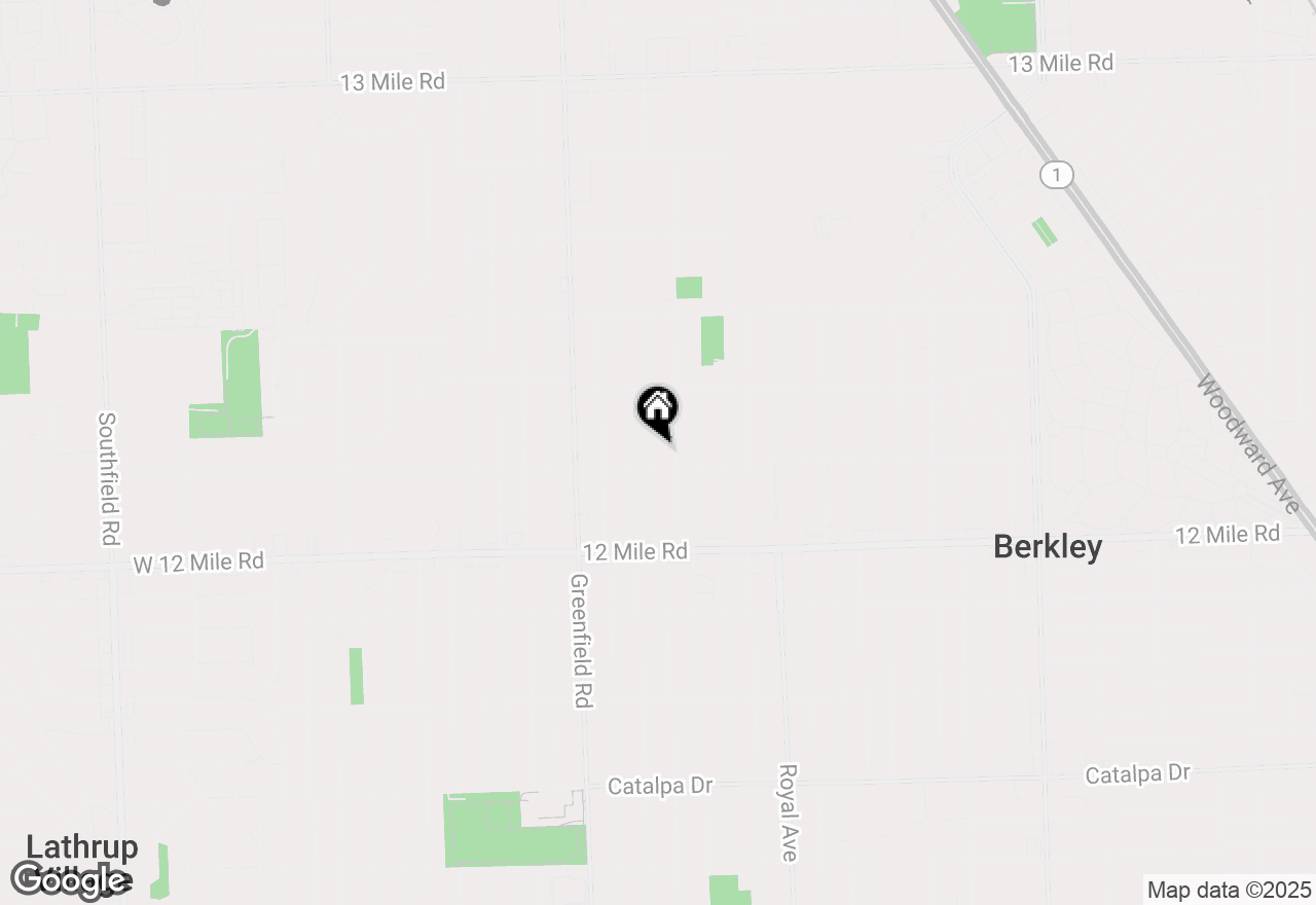 Map of 3754 Cummings Avenue, Berkley, MI 48072